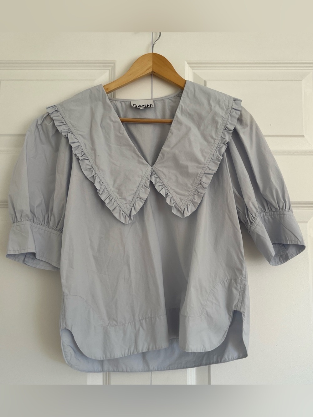 Ganni V neck blouse Viola
